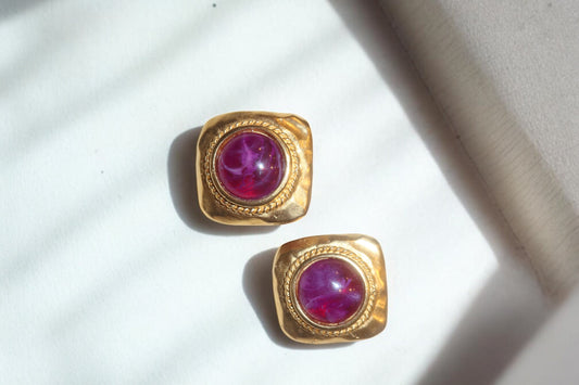 Star Sapphire Earrings